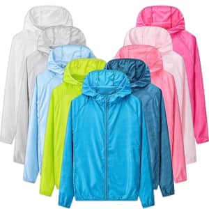 Unisex Full Zip Hooded Windbreaker: 2 for $12 Unisex Full Zip Hooded Windbreaker: 2 for $12
