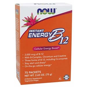 Now Foods Instant Energy B-12, 75 Packets (Pack of 2) for $19 Now Foods Instant Energy B-12, 75 Packets (Pack of 2) for $19