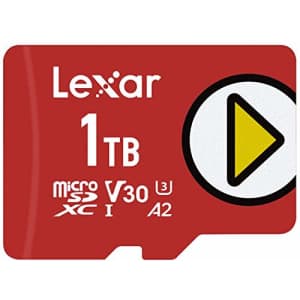 Lexar PLAY 1TB microSDXC UHS-I-Card, Up To 150MB/s Read, Compatible-with Nintendo-Switch, Portable for $150 Lexar PLAY 1TB microSDXC UHS-I-Card, Up To 150MB/s Read, Compatible-with Nintendo-Switch, Portable for $150