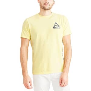 Dockers Men's Slim Fit Short Sleeve Graphic Tee Shirt, (New) Yellow Pear, Small for $13