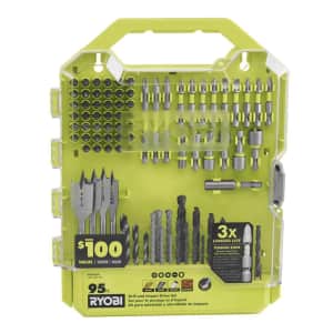 Ryobi 95-Piece Drill and Impact Drive Kit for $18
