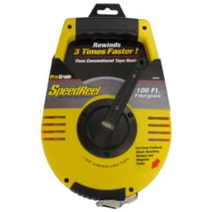 Pro-Grade 82823 1/2" x 100' Speedreel Fiberglass Tape Measure for $18 Pro-Grade 82823 1/2" x 100' Speedreel Fiberglass Tape Measure for $18