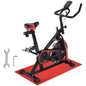 AW Stationary Exercise Bike with Mat for $216 AW Stationary Exercise Bike with Mat for $216
