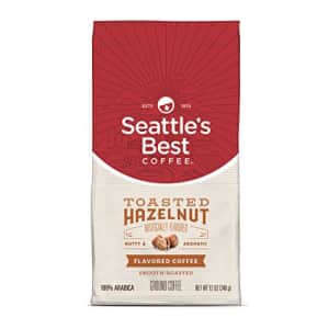 Seattle's Best Coffee Toasted Hazelnut Flavored Medium Roast Ground Coffee, 12 Ounce (Pack of 1) for $5