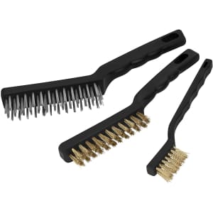 Performance Tools 3-Piece Brass and Stainless-Steel Wire Brush Set for $7 Performance Tools 3-Piece Brass and Stainless-Steel Wire Brush Set for $7
