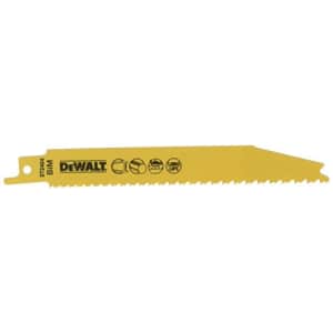 Dewalt DT2404-QZ Reciprocating Blades (5 Piece), 5.98" for $10