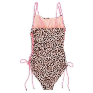 No Boundaries Juniors' Lace-Up Side One-Piece Swimsuit for $10