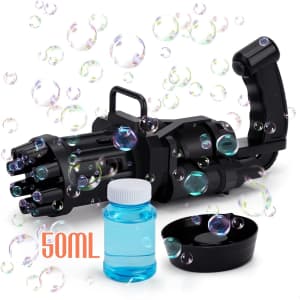 Colorfarm Automatic Bubble Gatling Toy w/ Solution for $7 Colorfarm Automatic Bubble Gatling Toy w/ Solution for $7