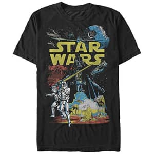 Star Wars Men's Rebel Classic Graphic T-Shirt, Black, 5XL for $24 Star Wars Men's Rebel Classic Graphic T-Shirt, Black, 5XL for $24