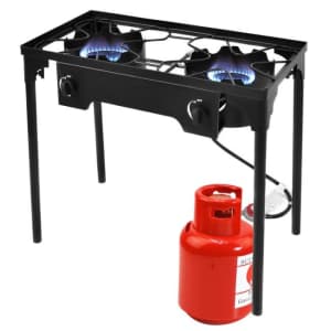 Costway 2-Burner Portable Gas Cooker for $110
