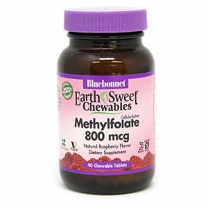 BlueBonnet Earth Sweet Cellular Active Methylfolate 800 mcg Chewable Tablets, 90 Count for $16 BlueBonnet Earth Sweet Cellular Active Methylfolate 800 mcg Chewable Tablets, 90 Count for $16