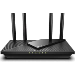 TP-Link Dual-Band WiFi 6 802.11ax Gigabit Smart Router w/ Alexa for $80
