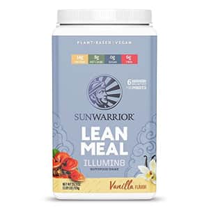 Sunwarrior Lean Meal Vegan Meal Replacement Powder Keto Friendly Non GMO Sugar Gluten Soy and Dairy for $49