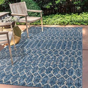 JONATHAN Y Ourika Moroccan Geometric Textured Weave Indoor/Outdoor Navy/ Gray 3 ft. x 5 ft. Area for $23 JONATHAN Y Ourika Moroccan Geometric Textured Weave Indoor/Outdoor Navy/ Gray 3 ft. x 5 ft. Area for $23