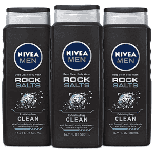 Nivea Men 16.9-oz. Deep Rock Salts Body Wash 3-Pack for $9.09 via Sub & Save Nivea Men 16.9-oz. Deep Rock Salts Body Wash 3-Pack for $9.09 via Sub & Save