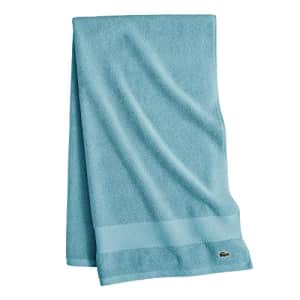 Lacoste Heritage Supima Cotton Bath Towel, Celestial, 30" x 54" for $25