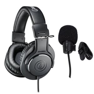 Audio-Technica ATH-M20x Professional Studio Monitor Headphones Deluxe Bundle for $70 Audio-Technica ATH-M20x Professional Studio Monitor Headphones Deluxe Bundle for $70