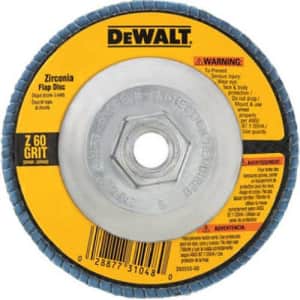 DeWalt 4-1/2" x 7/8" 80-Grit Flap Disc for $3 DeWalt 4-1/2" x 7/8" 80-Grit Flap Disc for $3