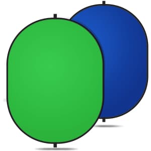 Yesker 2-in-1 Chromakey Reversible Green Screen for $20 Yesker 2-in-1 Chromakey Reversible Green Screen for $20