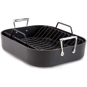 All-Clad HA1 Hard Anodized Nonstick Roaster with Rack for $100 All-Clad HA1 Hard Anodized Nonstick Roaster with Rack for $100