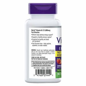 Natrol Vitamin B12 Fast Dissolve Tablets, Promotes Energy, Supports a Healthy Nervous System, for $19 Natrol Vitamin B12 Fast Dissolve Tablets, Promotes Energy, Supports a Healthy Nervous System, for $19