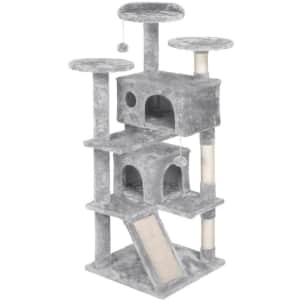 Yaheetech 54" Kitten Tree Tower for $57 Yaheetech 54" Kitten Tree Tower for $57