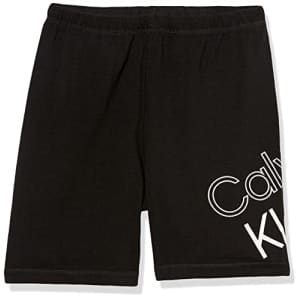 Calvin Klein Girls' Performance Bike Shorts, Black Tilt, 16 for $9