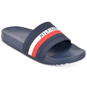 Tommy Hilfiger Men's Riker Pool Slide Sandals for $18