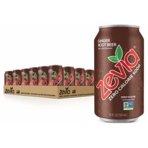 Zevia Zero Calorie Soda Ginger Root Beer 24-Pack for $13 Zevia Zero Calorie Soda Ginger Root Beer 24-Pack for $13