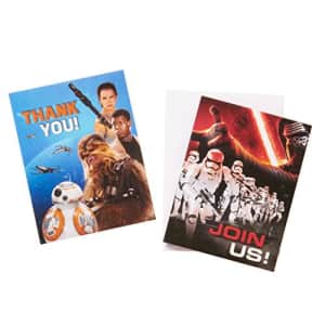 American Greetings Star Wars Episode VII Invite & Thank-You Combo Pack, 8 Count, Party Supplies for $10