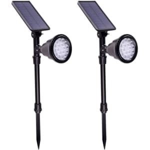 iSunMoon Solar Landscape Spotlight 2-Pack for $26 iSunMoon Solar Landscape Spotlight 2-Pack for $26