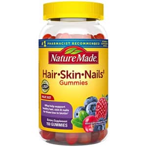 Nature Made Hair, Skin & Nails Gummies with 2500 mcg of Biotin, 150 Count (Packaging May Vary) for $24