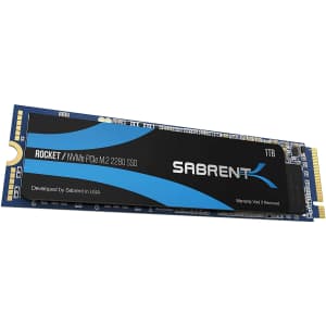 Sabrent 1TB NVMe PCIe M.2 2280 Internal SSD for $100