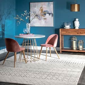 nuLOOM Moroccan Blythe Area Rug, 4' x 6', Grey/Off-white for $51 nuLOOM Moroccan Blythe Area Rug, 4' x 6', Grey/Off-white for $51