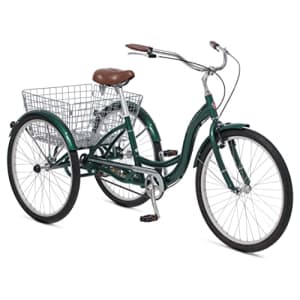 Schwinn Meridian Adult Tricycle, Three Wheel Cruiser Bike, 26-Inch Wheels, Low Step-Through for $596 Schwinn Meridian Adult Tricycle, Three Wheel Cruiser Bike, 26-Inch Wheels, Low Step-Through for $596