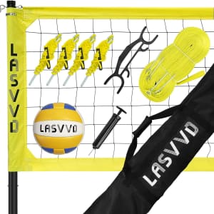 Lasvvd Portable Volleyball Net System for $160