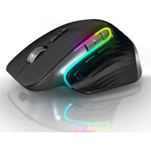 Aogtunal LED Ergonomic Wireless Mouse for $20