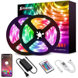 Solmore 32.8-Ft. LED Strip Light for $37 Solmore 32.8-Ft. LED Strip Light for $37