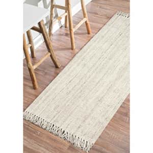 nuLOOM Natura Collection Chunky Loop Jute Runner Rug, 2' 6" x 8', Off-White for $56 nuLOOM Natura Collection Chunky Loop Jute Runner Rug, 2' 6" x 8', Off-White for $56