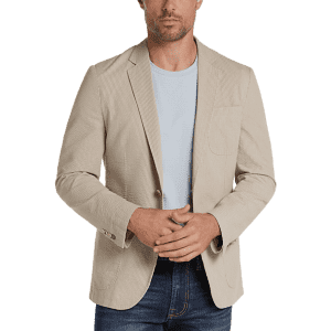 JOE Joseph Abboud Men's Seersucker Slim Fit Casual Coat for $30