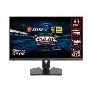 MSI QHD Rapid-IPS Gaming Non-Glare Super Narrow Bezel 1ms 2560 x 1440 165Hz Refresh Rate Adjustable for $370 MSI QHD Rapid-IPS Gaming Non-Glare Super Narrow Bezel 1ms 2560 x 1440 165Hz Refresh Rate Adjustable for $370