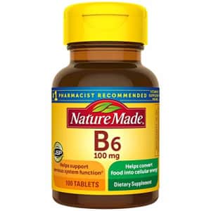 Nature Made Vitamin B6 100 mg Tablets, 100 Count for Metabolic Health (Packaging May Vary) for $9 Nature Made Vitamin B6 100 mg Tablets, 100 Count for Metabolic Health (Packaging May Vary) for $9