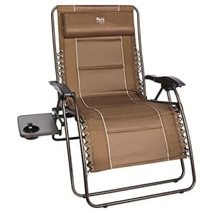 TIMBER RIDGE Oversized Zero Gravity Chair XL Padded Patio Lounger with Cup Holder Outdoor Reclining for $140 TIMBER RIDGE Oversized Zero Gravity Chair XL Padded Patio Lounger with Cup Holder Outdoor Reclining for $140