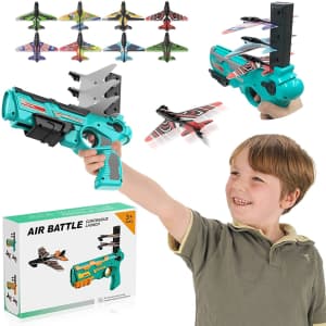Hualedi Bubble Foam Airplane Launcher Toy for $12 Hualedi Bubble Foam Airplane Launcher Toy for $12