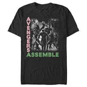Marvel Men's T-Shirt, Black, XXXXX-Large for $13