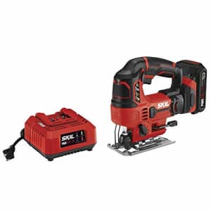 SKIL 20V 7/8 Inch Stroke Length Jigsaw, Includes 2.0Ah PWRCore 20 Lithium Battery and Charger - for $72