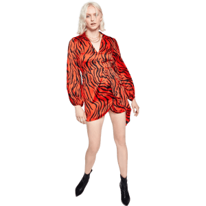 Bar III Women's Tiger-Print Mini Dress for $23