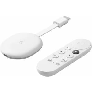 Google Chromecast with Google TV 4K HDR Streaming Media Player for $40