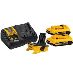 DeWalt Black & Decker DCA2203C DEWALT Battery Adapter Kit for 18V Tools, 20V for $99 DeWalt Black & Decker DCA2203C DEWALT Battery Adapter Kit for 18V Tools, 20V for $99