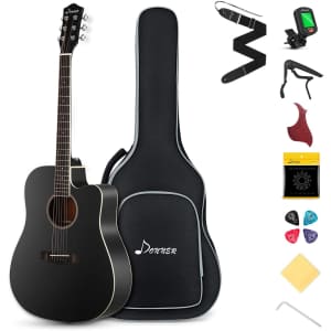 Donner Acoustic Guitar Starter Bundle for $120 Donner Acoustic Guitar Starter Bundle for $120